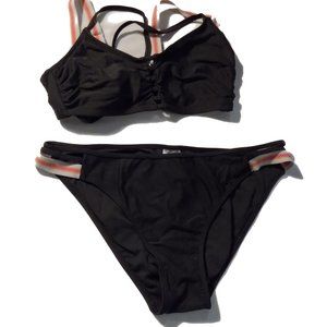 Exhilaration Gray Bikini w/ Pink, Yellow, White